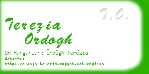 terezia ordogh business card