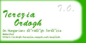 terezia ordogh business card